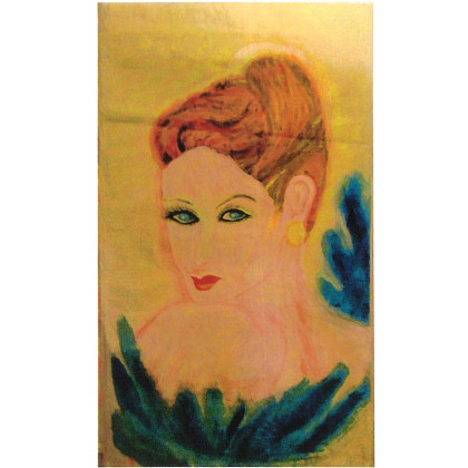 auspicious-f05 New Beauties by Chinese rice paper, brush and color