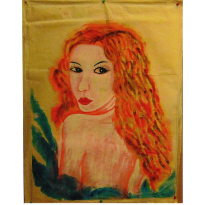auspicious-f08 New Beauties by Chinese rice paper, brush and color