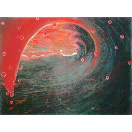 splendor-a41 Sunrising through running wave